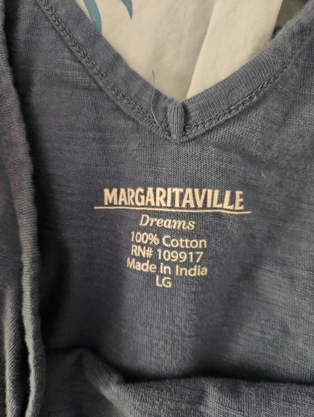 Margarittaville Dreams 100% Cotton Pajama Pants & Longsleeve Top Set, Size Large - Picture 3 of 7